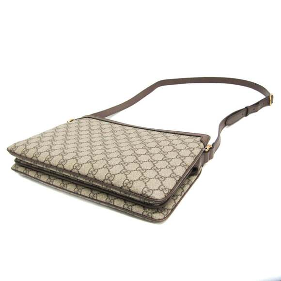 GUCCI Authentic Brown Leather Shoulder Bag - Picture 2 of 15